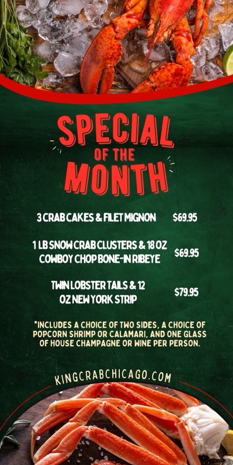 King Crab House Chicago Specials Of The Month 2024