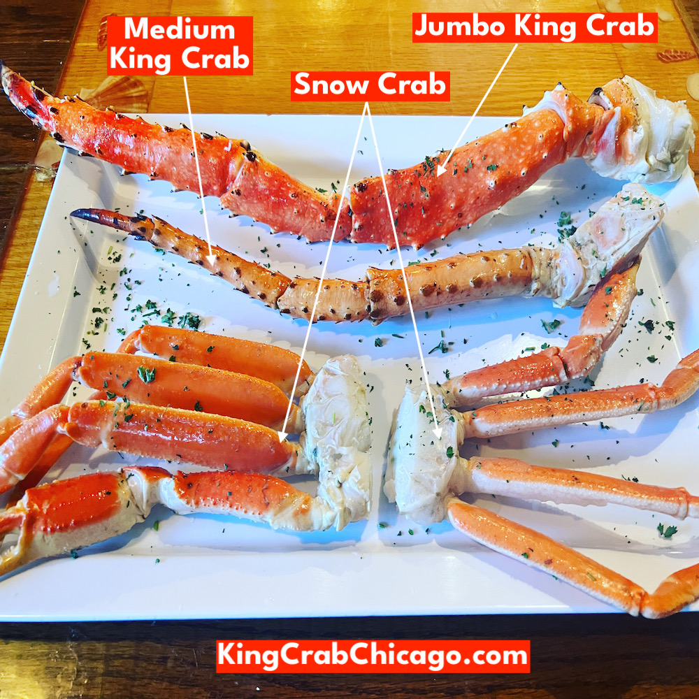 king crab house types of crab sizes